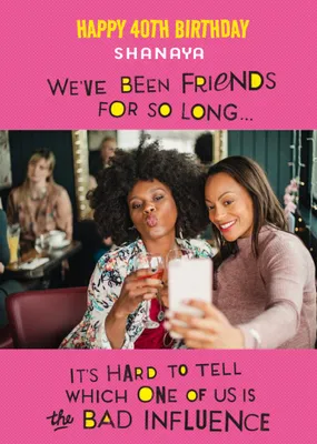 Large Photo Upload Humorous Birthday Card