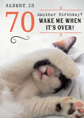 Humorous Wake Me Up When It's Over Birthday Card  