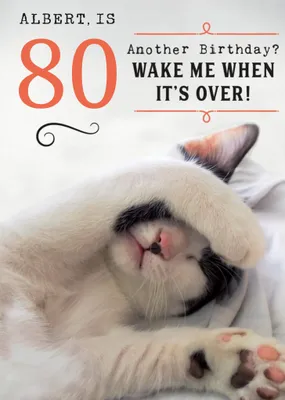 Humorous Wake Me Up When It's Over Birthday Card  