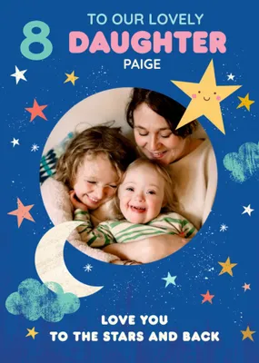 Photo Upload Daughter Birthday Card  