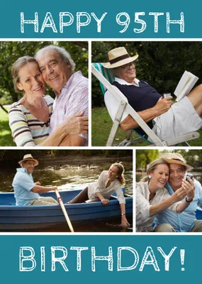 80th Birthday Photo Upload Card