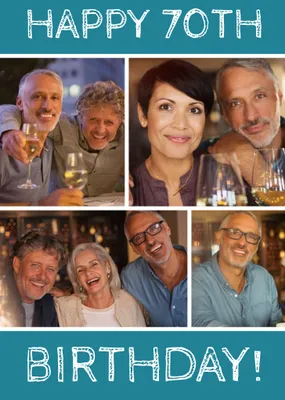 65th Birthday Photo Upload Card