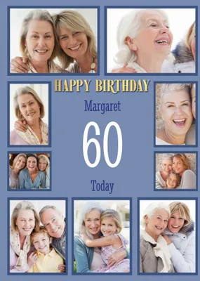 Happy Birthday Multi Photo upload card