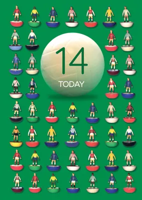 Subbuteo Birthday Card