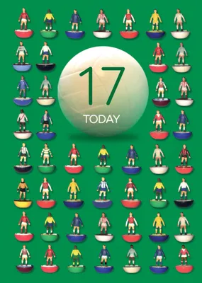Subbuteo Birthday Card