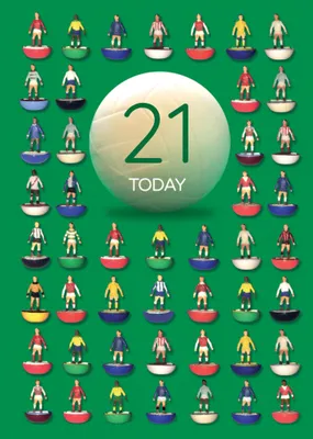 Subbuteo Birthday Card