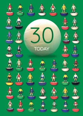 Subbuteo Birthday Card