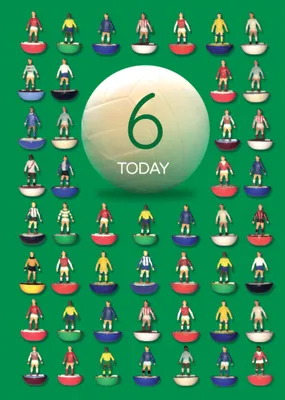 Subbuteo Birthday Card