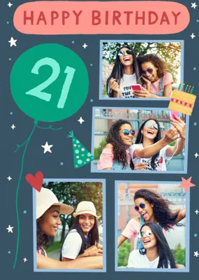 Happy 18th Photo Upload Birthday Card