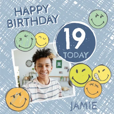 SmileyWorld® Photo Upload Birthday Card