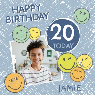 SmileyWorld® Photo Upload Birthday Card