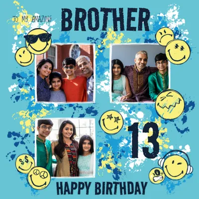 SmileyWorld® Photo Upload Birthday Card