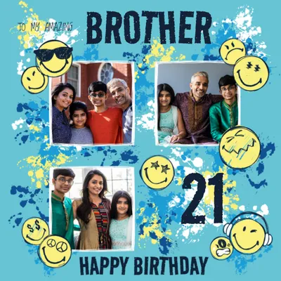 SmileyWorld® Photo Upload Birthday Card