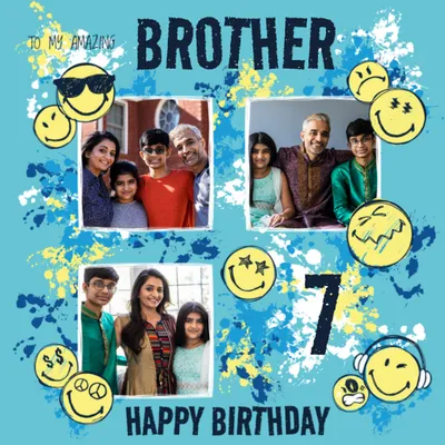 SmileyWorld® Photo Upload Birthday Card