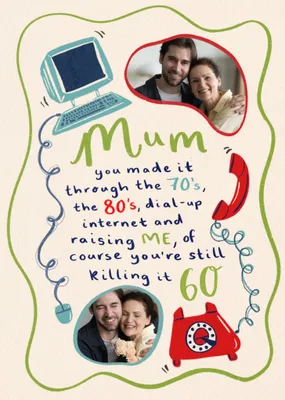 Still Killing It Photo Upload Mum 60th Birthday Card
