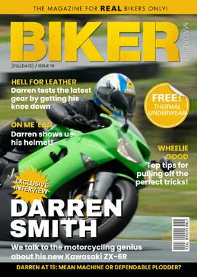 The Magazine For Real Bikers Only Personalised Card