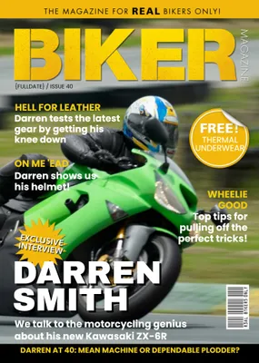 The Magazine For Real Bikers Only Personalised Card