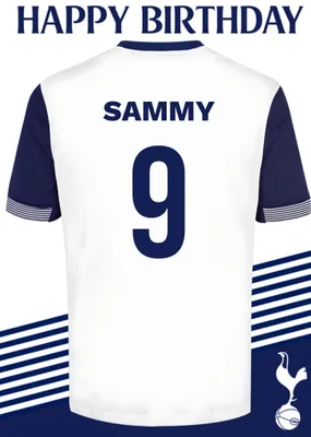 No 30 Tottenham Hotspur Jersey Happy Birthday Card