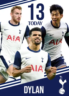 Tottenham Hotspur FC Birthday Card