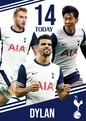 Tottenham Hotspur FC Birthday Card