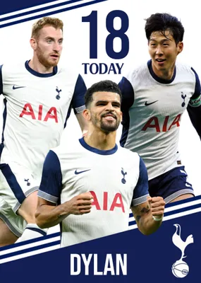 Tottenham Hotspur FC Birthday Card