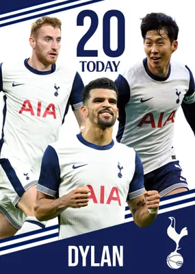 Tottenham Hotspur FC Birthday Card