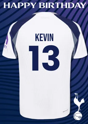 Tottenham Hotspur FC Birthday Card
