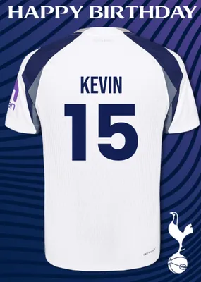 Tottenham Hotspur FC Birthday Card