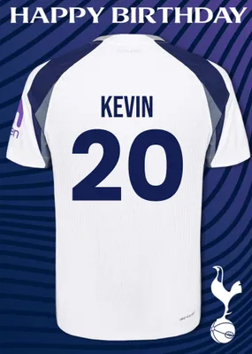 Tottenham Hotspur FC Birthday Card