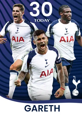 Tottenham Hotspur FC Birthday Card