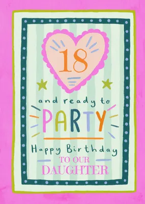 Daughter 18th Birthday Card