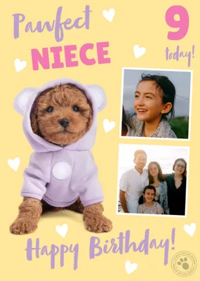 Pawfect Photo Upload Birthday Card