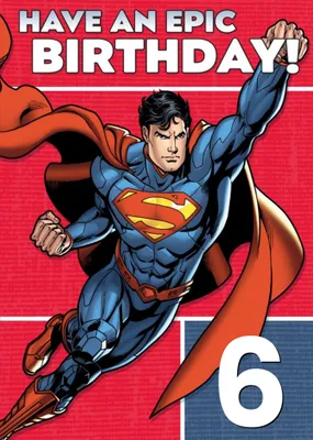Superman Epic Birthday Card