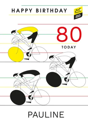 Tour De France Birthday Card