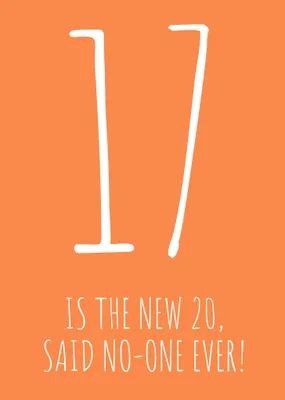 30 is the new 20 Said No-One Ever! Birthday Card
