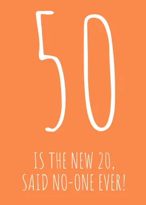 30 is the new 20 Said No-One Ever! Birthday Card