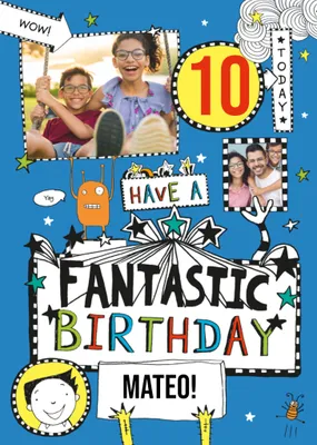 Tom Gates Have A Fantastic Birthday Photo Upload Card