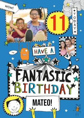 Tom Gates Have A Fantastic Birthday Photo Upload Card