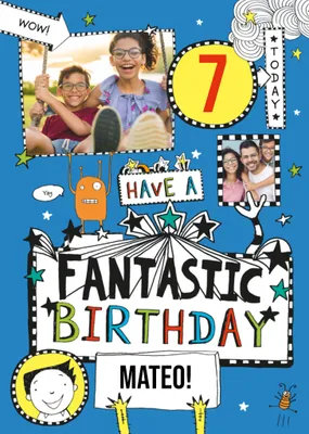 Tom Gates Have A Fantastic Birthday Photo Upload Card