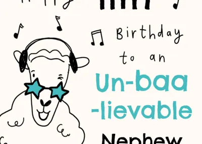 Un Baa Lievable Birthday Card