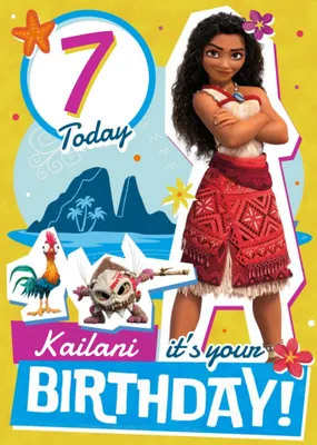 Moana It's your Birthday Card