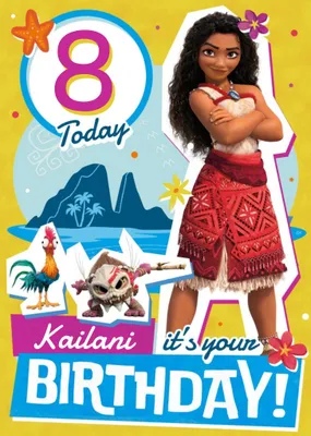 Moana It's your Birthday Card