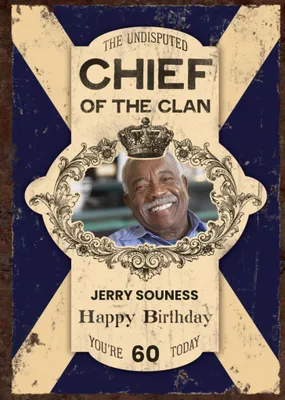 Scotlands Chief Of The Clan Photo Upload Card