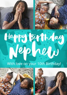 Nephew's Photo Upload Birthday Card