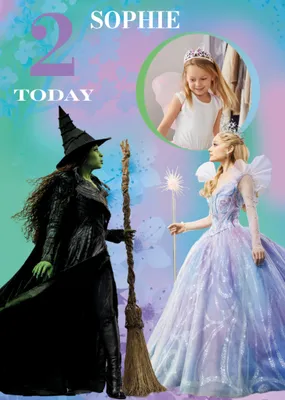 Wicked Photo Upload Birthday Card
