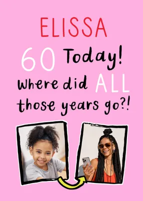 30 Today! Where Did All Those Years Go Photo Upload Birthday Card